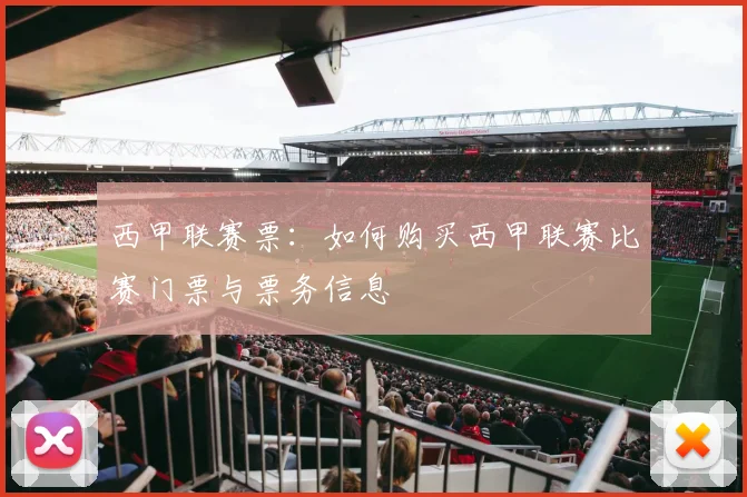 西甲联赛票：如何购买西甲联赛比赛门票与票务信息